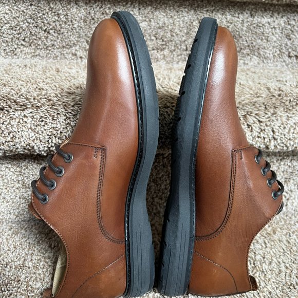 Barneys New York Men\'s Tan Leather Shoes main image 4